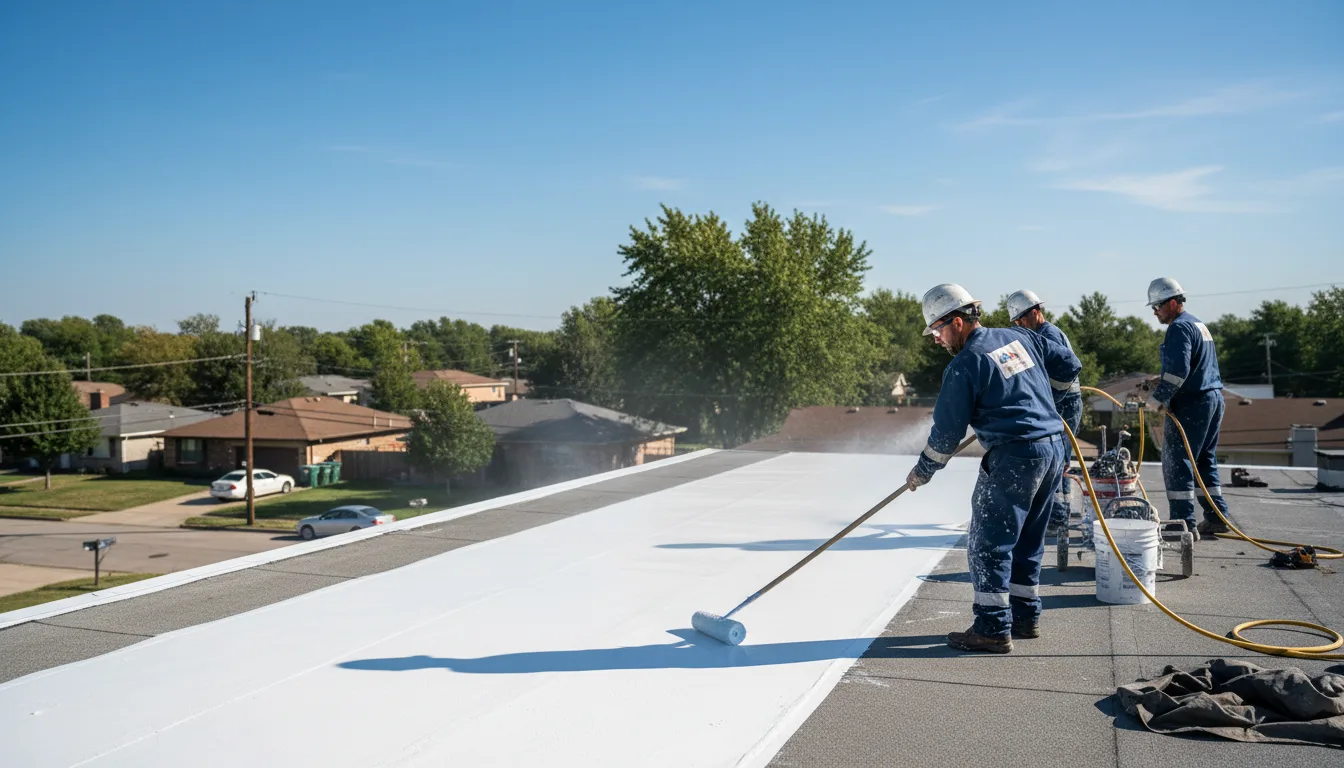 Commercial roof coating in Dickinson, TX near me